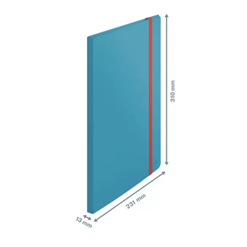 Leitz Cosy Mobile Display Book Plus, modrá, polypropylén (PP), 20 obalov, na výšku, A4, 231 mm