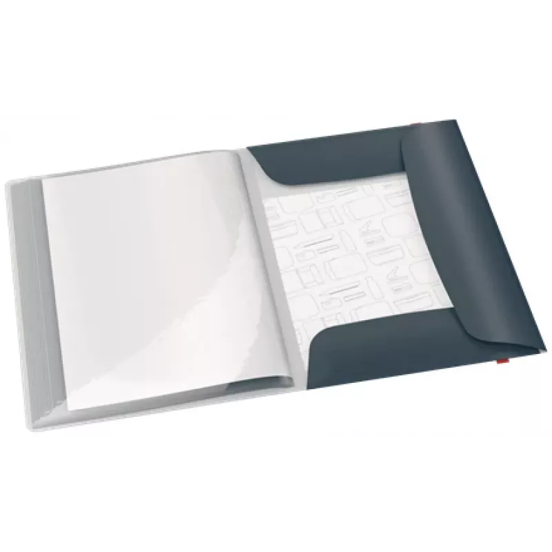 Leitz Cosy Mobile Display Book Plus, sivá, polypropylén (PP), 20 obalov, na výšku, A4, 231 mm