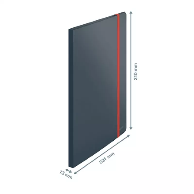 Leitz Cosy Mobile Display Book Plus, sivá, polypropylén (PP), 20 obalov, na výšku, A4, 231 mm