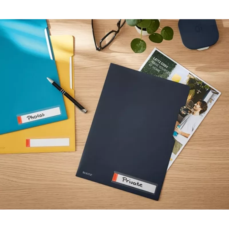 Leitz Cosy Privacy Folder, klasické zakladačové dosky, A4, polypropylén (PP), čierna, matná, na výšku