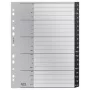 Leitz 12070000 abecedný register, polypropylén (PP), čierna, biela
