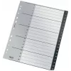 Leitz Recycle index, PP, extra široký, číselný register, polypropylén (PP), čierna, biela, A4 Maxi, 160 g/m², 238 mm