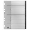 Leitz Recycle index, PP, extra široký, číselný register, polypropylén (PP), čierna, biela, na výšku, A4 Maxi, 160 g/m²