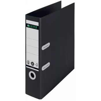 Leitz 180° Recycle zakladač, A4, kartón, čierna, 600 listov, 80 g/m², 320 mm