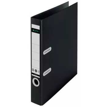 Leitz 180° Recycle pákový zakladač, A4, kartón, čierna, 350 listov, 80 g/m², 320 mm