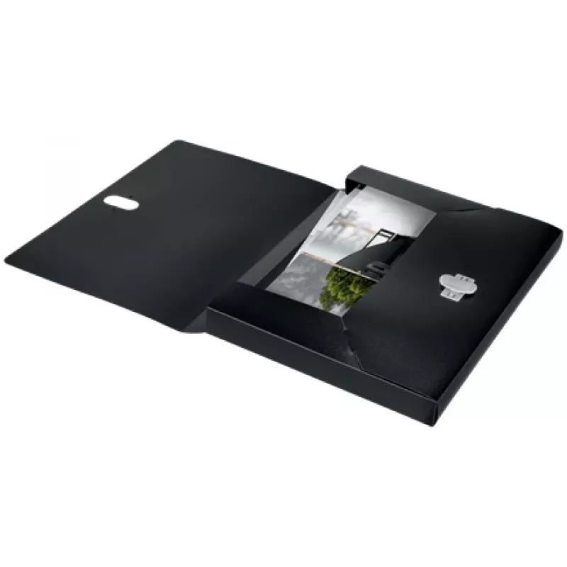 Leitz Recycle Box File, podpisové dosky, A4, polypropylén (PP), čierny, matný, 250 listov