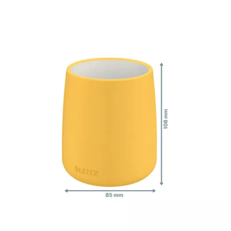 Leitz Cosy stojan na perá, žltý, keramika, chlapec/dievča, 8,7 cm, 105 mm, 240 g
