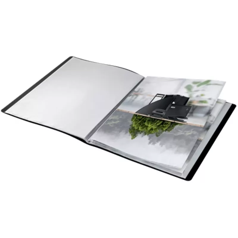Leitz Recycle display book, čierna, polypropylén (PP), 40 vreciek, na výšku, A4, 231 mm