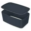 Leitz MyBox Cosy Small s vekom, úložná krabica, úložná krabica, sivá, obdĺžniková, plast, jednofarebná, interiér