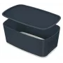 Leitz MyBox Cosy Small s vekom, úložná krabica, úložná krabica, sivá, obdĺžniková, plast, jednofarebná, interiér