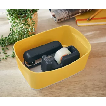 Leitz MyBox Cosy úložná miska, úložná miska, žltá, obdĺžniková, plast, monochromatická, 246 mm
