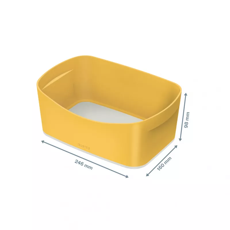 Leitz MyBox Cosy úložná miska, úložná miska, žltá, obdĺžniková, plast, monochromatická, 246 mm