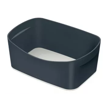 Leitz MyBox Cosy úložná vaňa, úložná krabica, sivá, obdĺžniková, plast, monochromatická, interiér