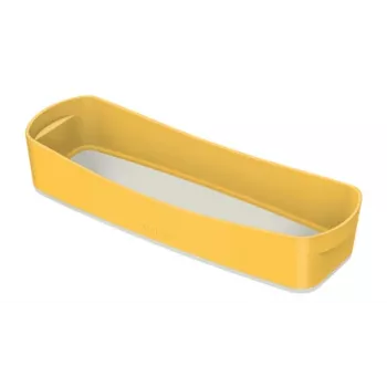 Leitz MyBox Cosy organizačná miska dlhá, úložná, úložná krabica, žltá, obdĺžniková, plast, monochromatická, 307 mm