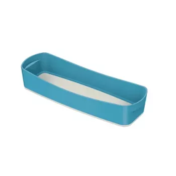 Leitz MyBox Cosy organizačná miska dlhá, úložná, úložná krabica, modrá, obdĺžniková, plast, monochromatická, 307 mm