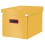 Leitz Click & Store Cosy Cube Large úložná krabica, úložná krabica, žltá, obdĺžniková, kartón, jednofarebná, interiér