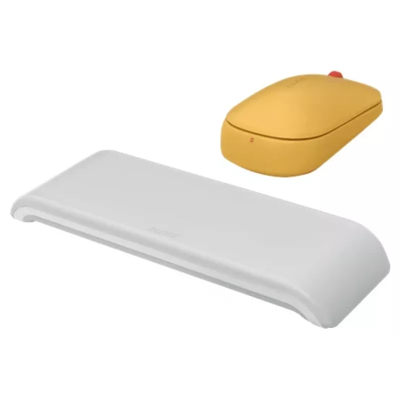 Leitz Cosy bezdrôtová myš, obojručná, RF Wireless + Bluetooth, 4000 DPI, oranžová