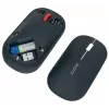 Leitz Cosy bezdrôtová myš, obojručná, RF Wireless + Bluetooth, 4000 DPI, sivá