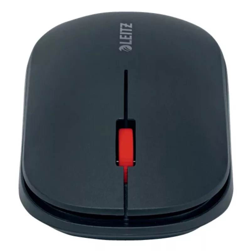 Leitz Cosy bezdrôtová myš, obojručná, RF Wireless + Bluetooth, 4000 DPI, sivá