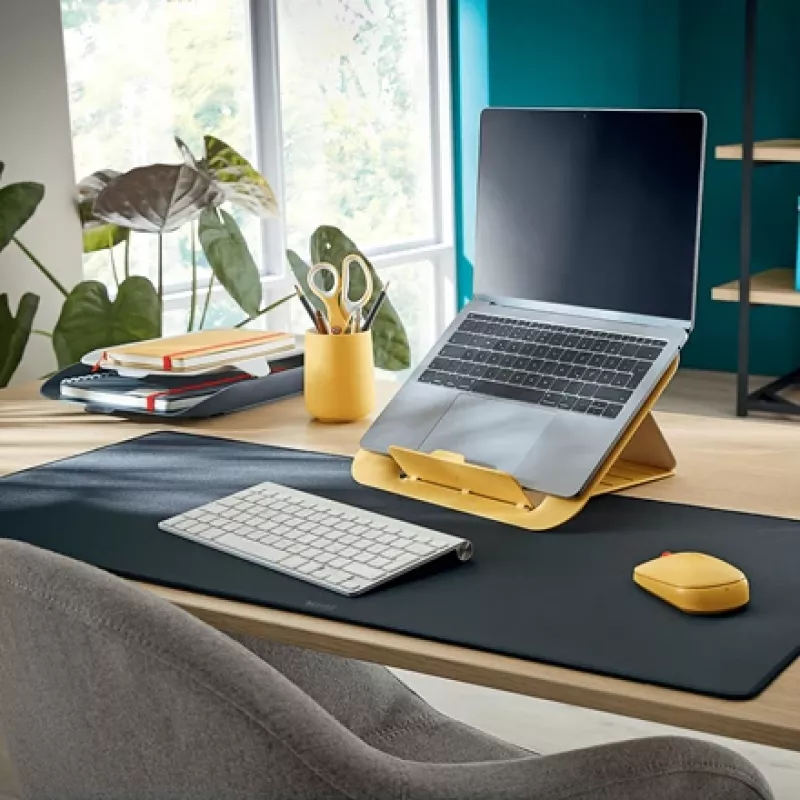 Leitz Cosy bezdrôtová myš, obojručná, RF Wireless + Bluetooth, 4000 DPI, sivá