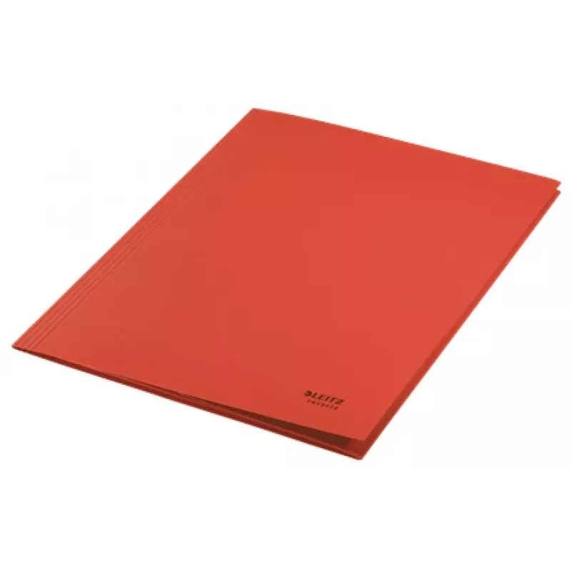 Leitz Recycle kartónové 3-chlopňové dosky, klasický šanón, A4, kartón, červená, 250 listov, 80 g/m²