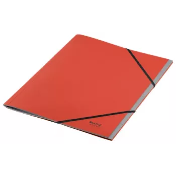 Leitz Recycle kartónový deliaci blok, blok na podpisy, A4, kartón, červená, 430 g/m², gumička