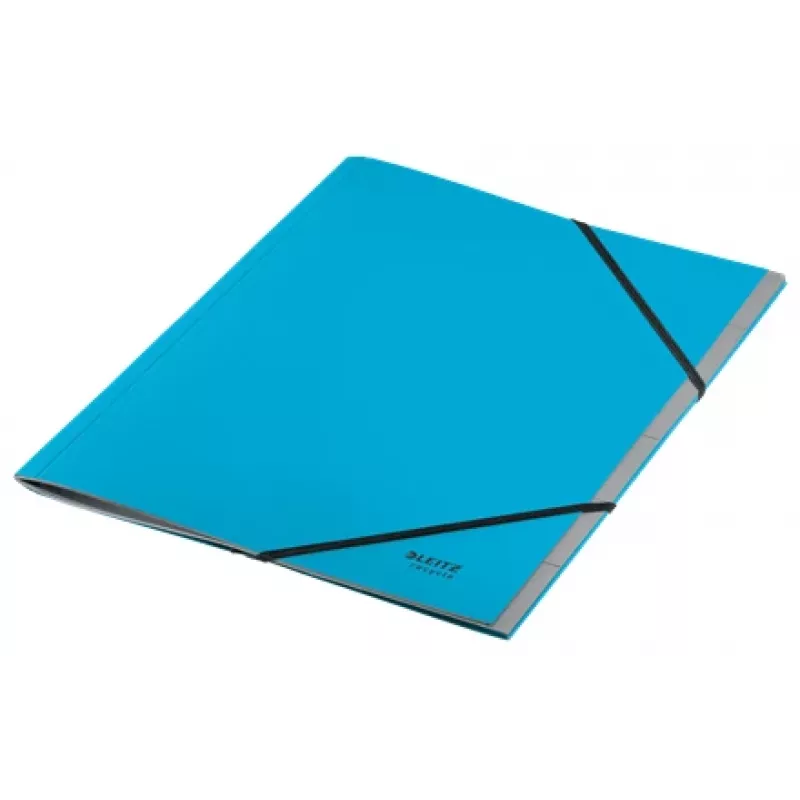 Leitz Recycle kartónový deliaci blok, blok na podpisy, A4, kartón, modrá, 430 g/m², gumička