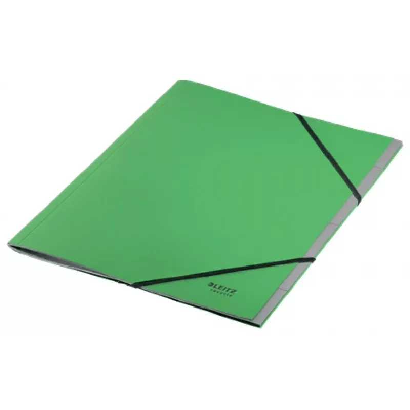Leitz Recycle deliaci blok na kartotéčne karty, blok na podpisy, A4, kartón, zelená, 430 g/m², gumička