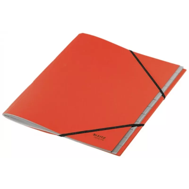 Leitz Recycle kartónový deliaci blok, A4, kartón, červená, 430 g/m², klimaticky neutrálny, 247 mm