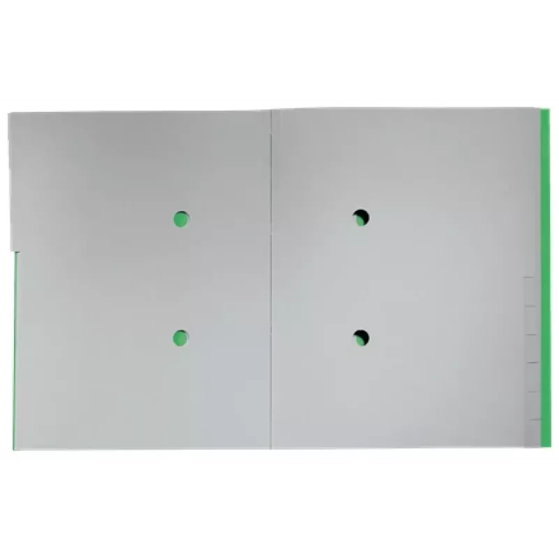 Leitz Recycle kartónový registrový blok, klasický šanón, A4, kartón, zelená, 430 g/m², gumička