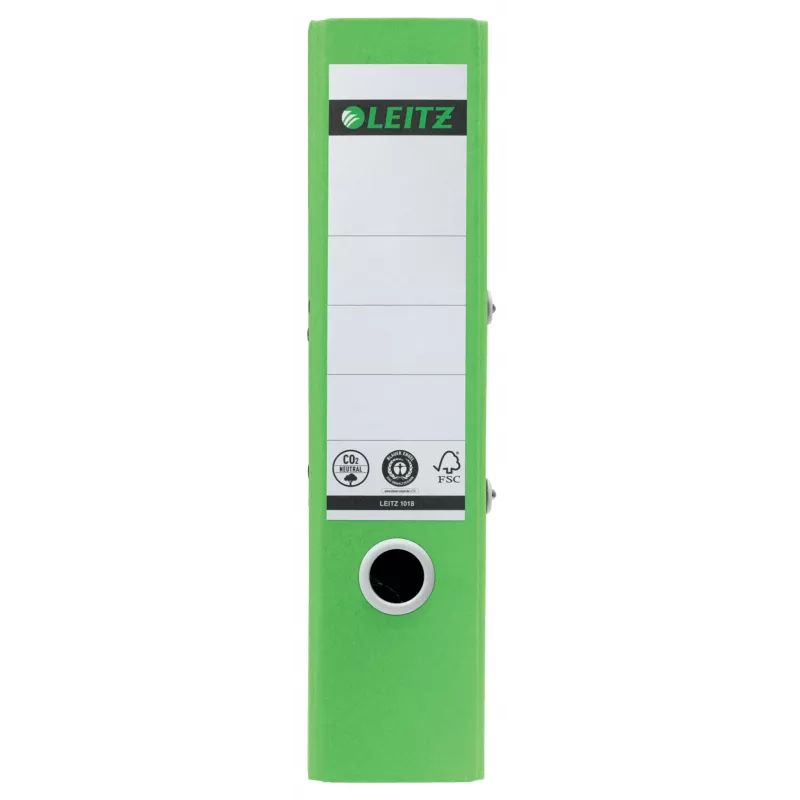 Leitz 180° Recycle pákový šanón, A4, okrúžkový, na ukladanie, kartón, zelená, zelená