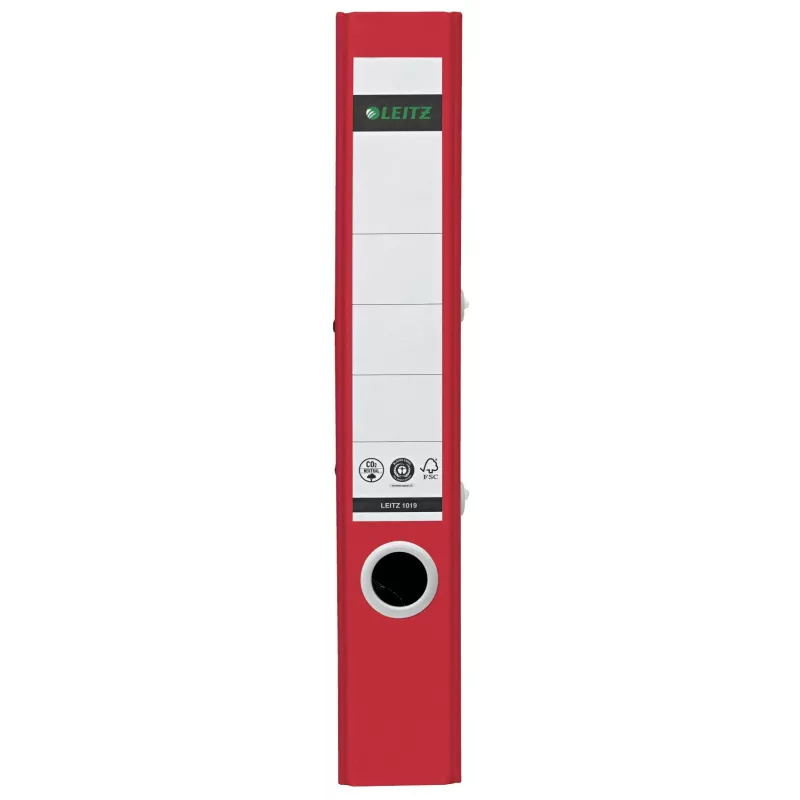 Leitz 180° Recycle šanón, A4, okrúžkový, na ukladanie, kartón, červená, červená