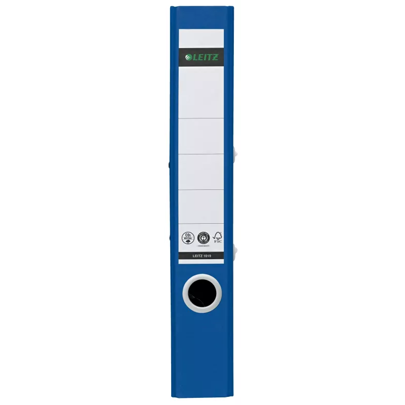Leitz 180° Recycle šanón s pákovým mechanizmom, A4, okrúžkový, na ukladanie, kartón, modrá, modrá