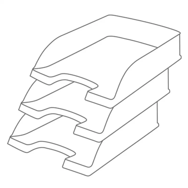 Leitz Recycle košík na listy, plast, modrá, A4+, A4, A4+, 1 zásuvka, 255 x 70 x 357 mm