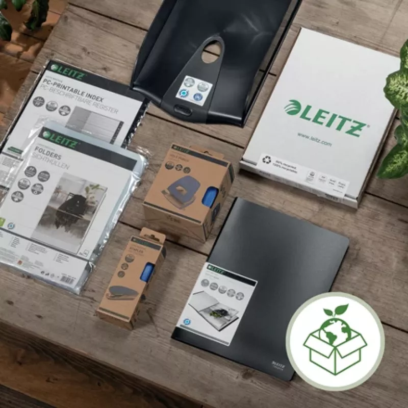Leitz Recycle košík na listy, plast, modrá, A4+, A4, A4+, 1 zásuvka, 255 x 70 x 357 mm