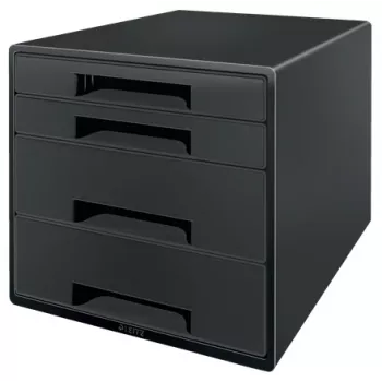 Leitz Recycle zásuvková skriňa, 4 zásuvky, plast, čierna, 1 kus, 287 mm, 270 mm