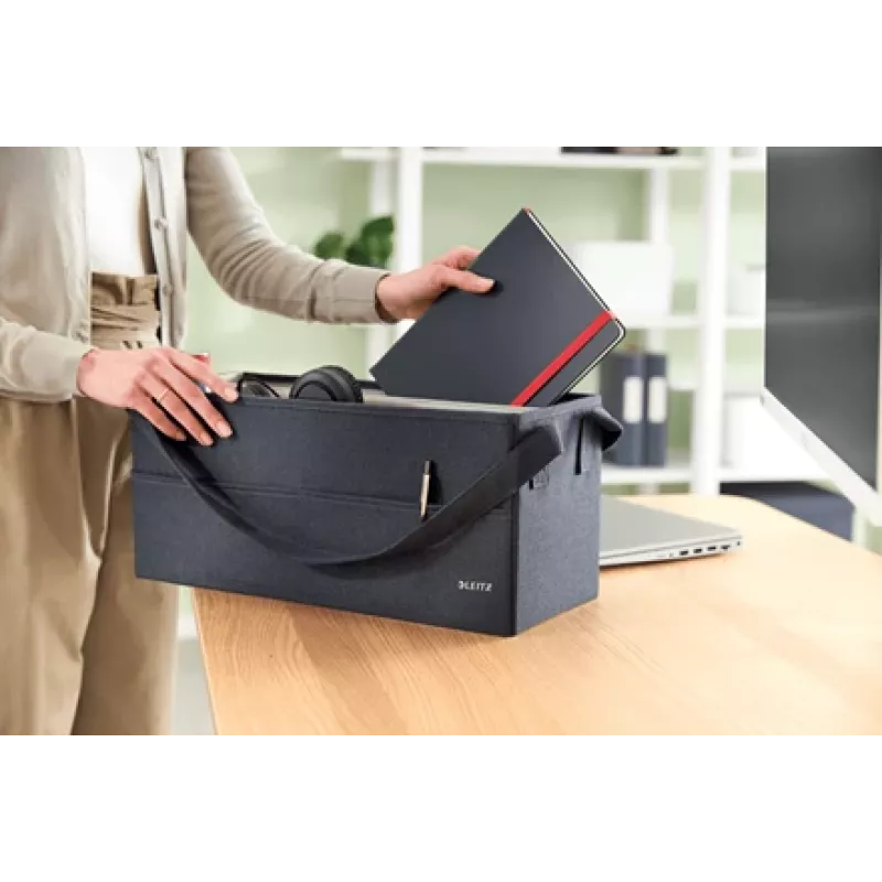 Leitz Fabric Hot Desking pracovná taška, textil, jednofarebná, textil, zips, unisex, 465 mm