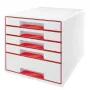Leitz zásuvková skriňa WOW Cube 5 zásuviek, 5 zásuviek, plast, 270 mm, 287 mm, 363 mm, 3,59 kg