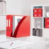 Leitz stojan na časopisy WOW, červený, plast, A4, 75 mm, 258 mm, 312 mm