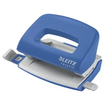 Leitz NeXXt Recycle Mini dierovačka, 10 listov, modrá, plast, 8 cm, 5,5 mm, A6