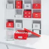 Leitz Click & Store WOW malá úložná krabica, úložná krabica, červená, obdĺžniková, kartón, monochromatická, interiér