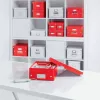 Leitz Click & Store WOW Medium organizér box, úložná krabica, červená, obdĺžniková, kartón, monochromatická, interiér