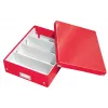 Leitz Click & Store WOW Medium organizér box, úložná krabica, červená, obdĺžniková, kartón, monochromatická, interiér