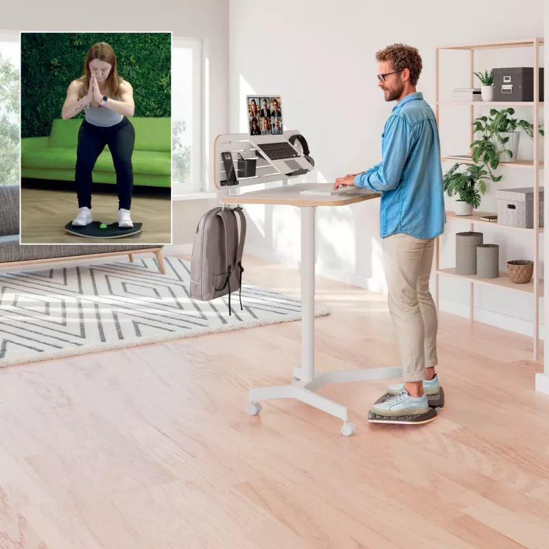 Leitz Ergo Active balance board, balance board, tmavosivá, 200 kg, -14 - 14°, 540 mm, 310 mm