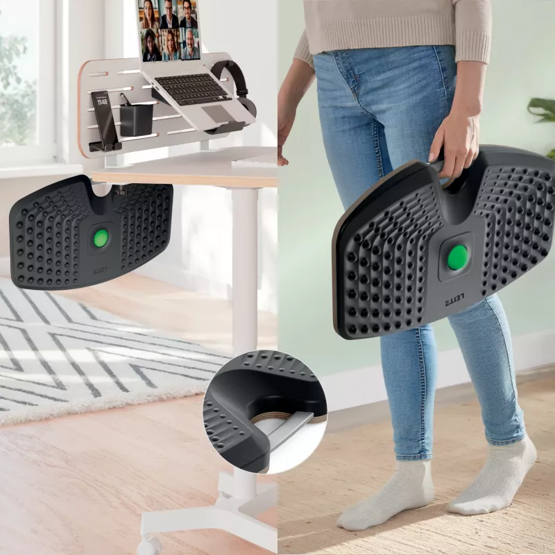 Leitz Ergo Active balance board, balance board, tmavosivá, 200 kg, -14 - 14°, 540 mm, 310 mm