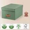 Leitz Puro úložná krabica s vekom, stredná, 17 l, 100 % recyklovaný kartón, balenie 2 ks