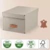 Leitz Puro úložná krabica s vekom, stredná, 17 l, 100 % recyklovaný kartón, balenie 2 ks