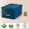 Leitz Puro úložná krabica s vekom, stredná, 17 l, 100 % recyklovaný kartón, balenie 2 ks