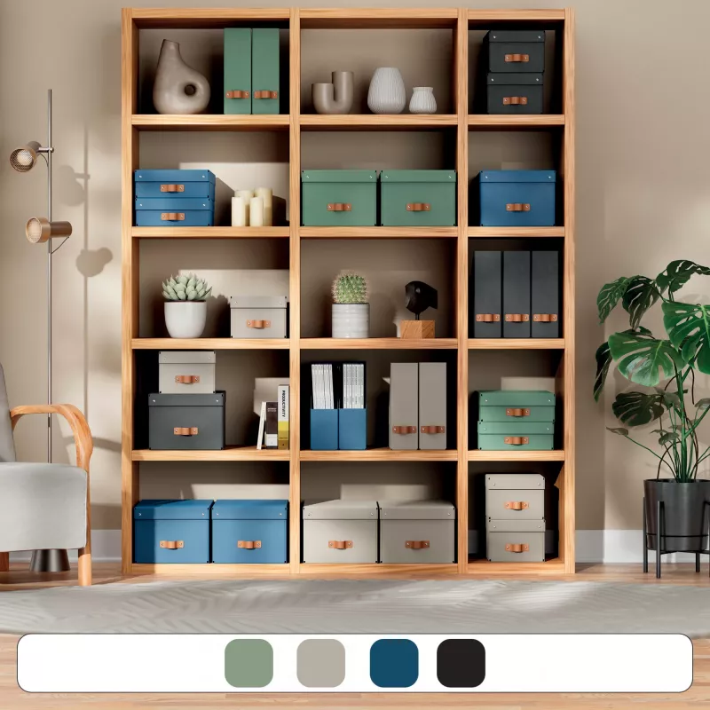 Leitz Puro stojan na časopisy, 100 % recyklovaný kartón, balenie 2 ks, modrý, kartón, 100 mm, 260 mm, 310 mm, 310 g