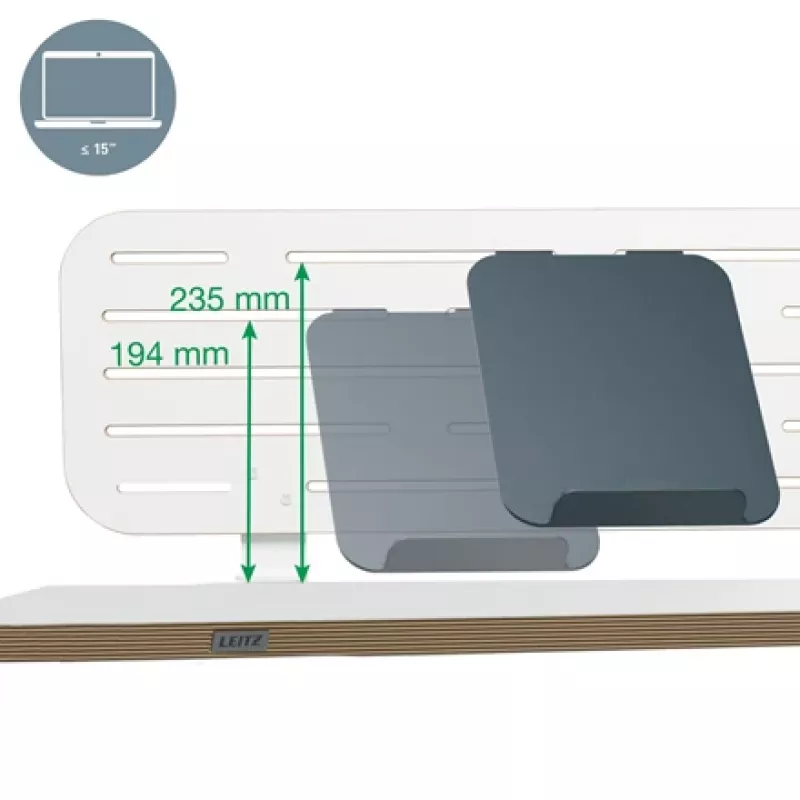 Leitz Ergo Pegboard organizér na pracovný stôl s držiakom na notebook, 80x25 cm